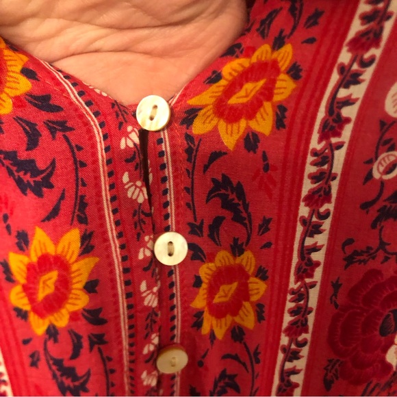 WALKER & WADE Red Carrie Floral Meadows Maxi Dress sz XL - Picture 5 of 15